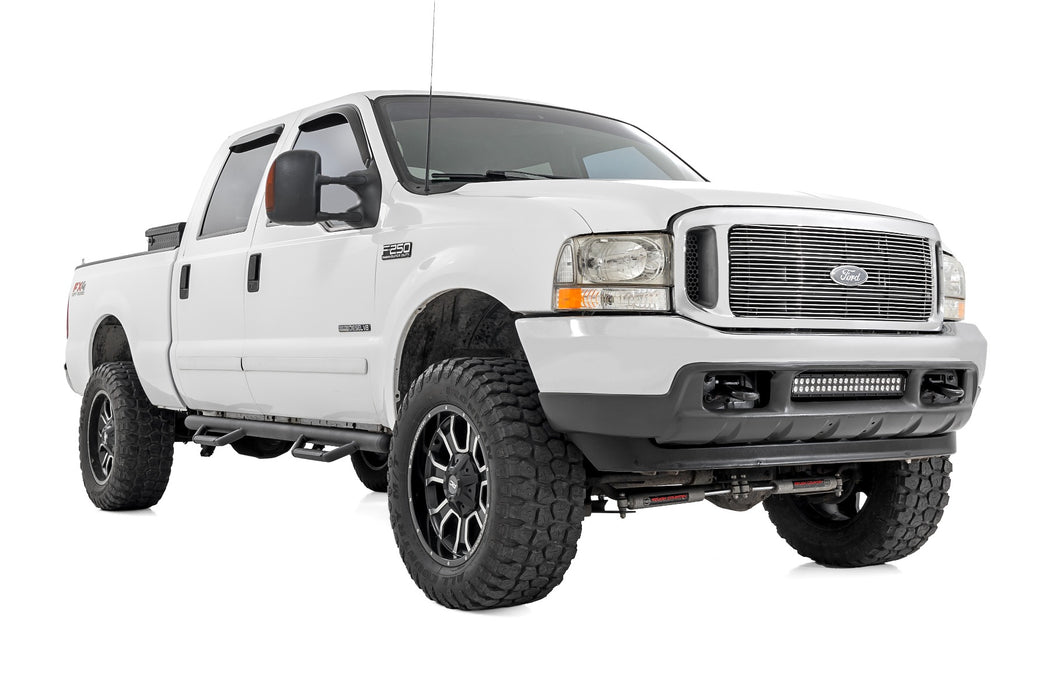 Rough Country Nerf Steps - Cab Length - Crew Cab | Ford F-250/F-350 Super Duty (99-16)
