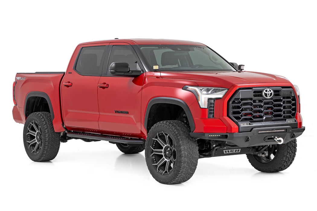 Rough Country OV2 Running Boards - Side Step Bars - Crew Cab | Toyota Tundra 2WD/4WD (22-25)