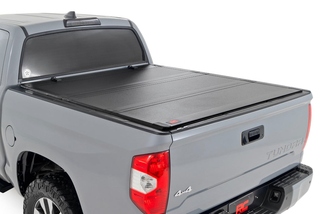 Hard Tri-Fold Flip Up Bed Cover - 5'7 inch Bed - Toyota Tundra 2WD/4WD (07-21)
