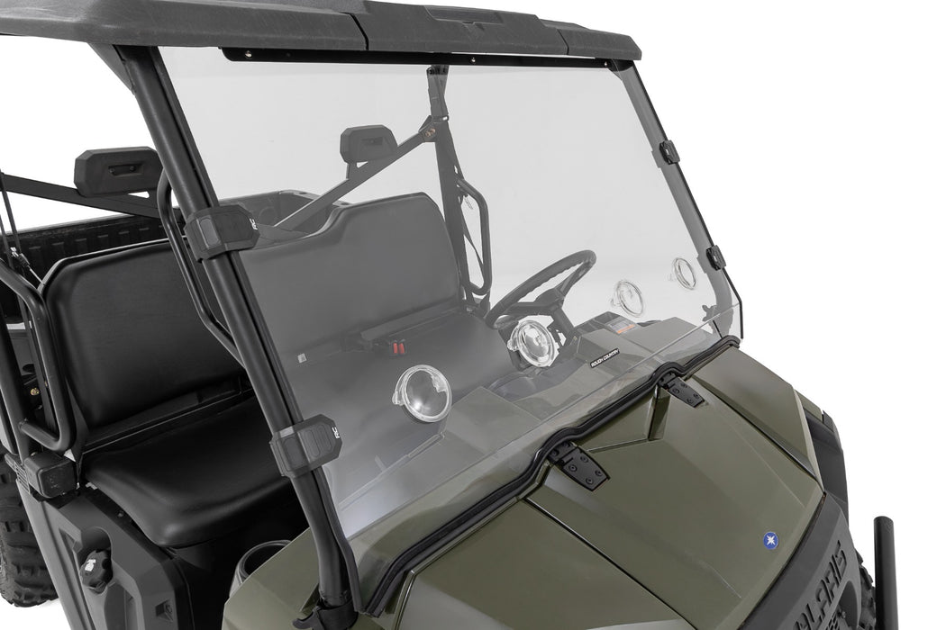 Rough Country Vented Full Windshield - Scratch Resistant | Polaris Ranger 570