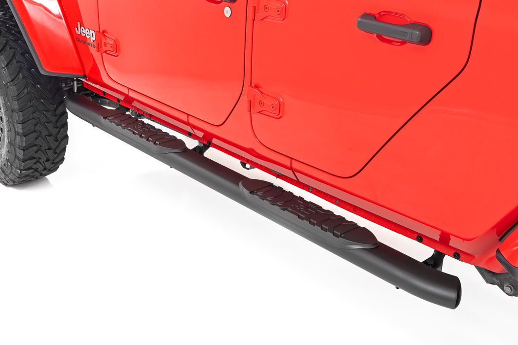 Oval Nerf Steps - Black - Jeep Gladiator JT 4WD (2020-2024)