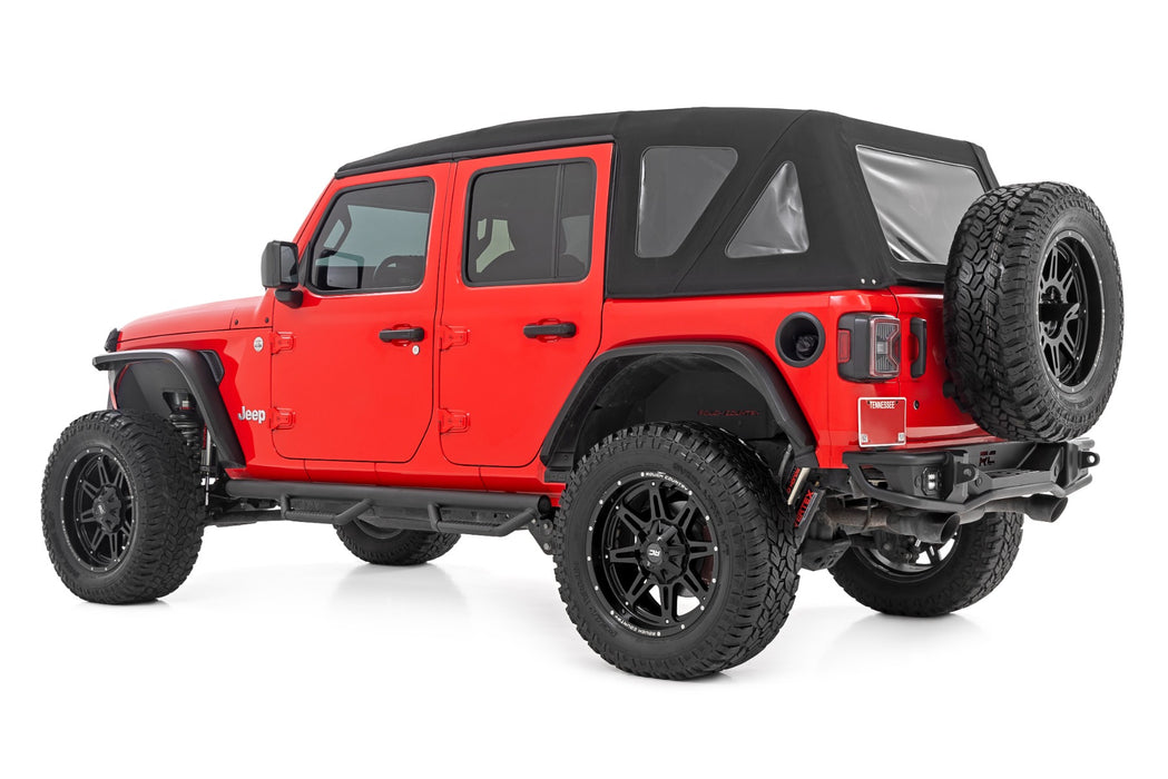 Rough Country Nerf Steps - Wheel to Wheel - 4 Door | Jeep Wrangler Unlimited 2WD/4WD (07-18)