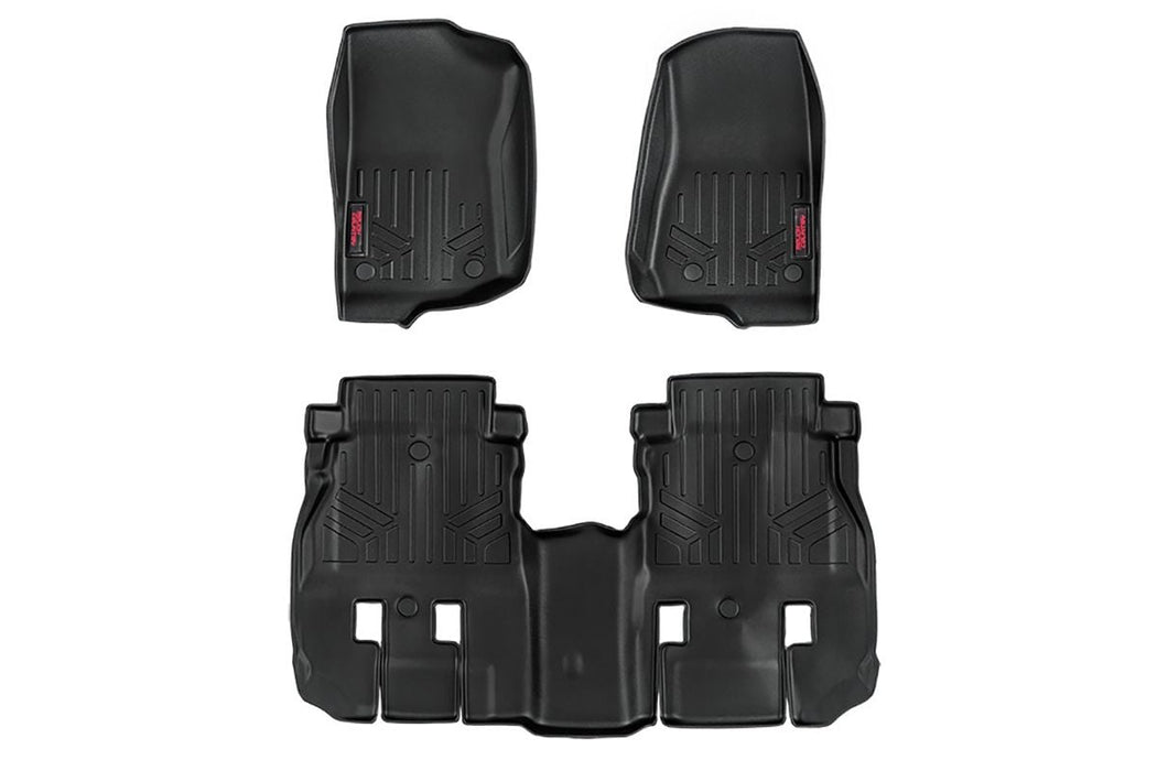 Floor Mats - FR & RR - 4 Door - Jeep Wrangler Unlimited 4WD (2018-2024)