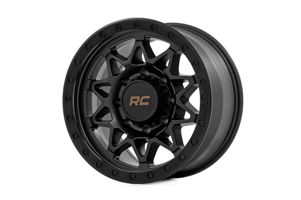 Rough Country 78 Series Wheel/Simulated Beadlock/Black/18x9/8x170/0mm