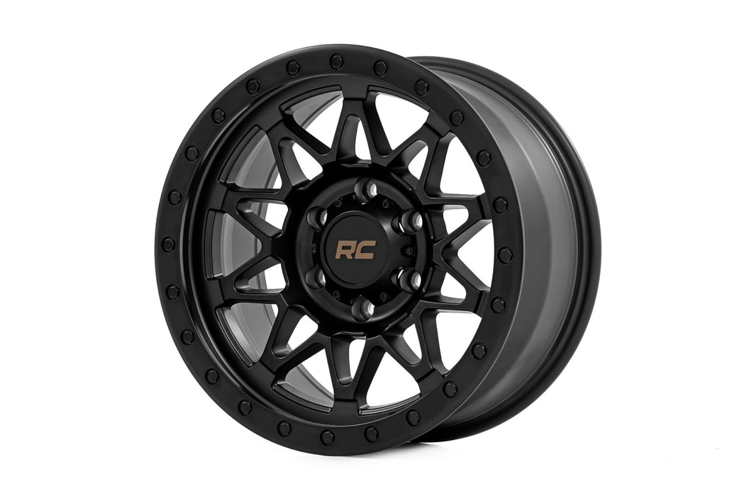 Rough Country 78 Series Wheel/Simulated Beadlock/Black/18x9/6x135/0mm