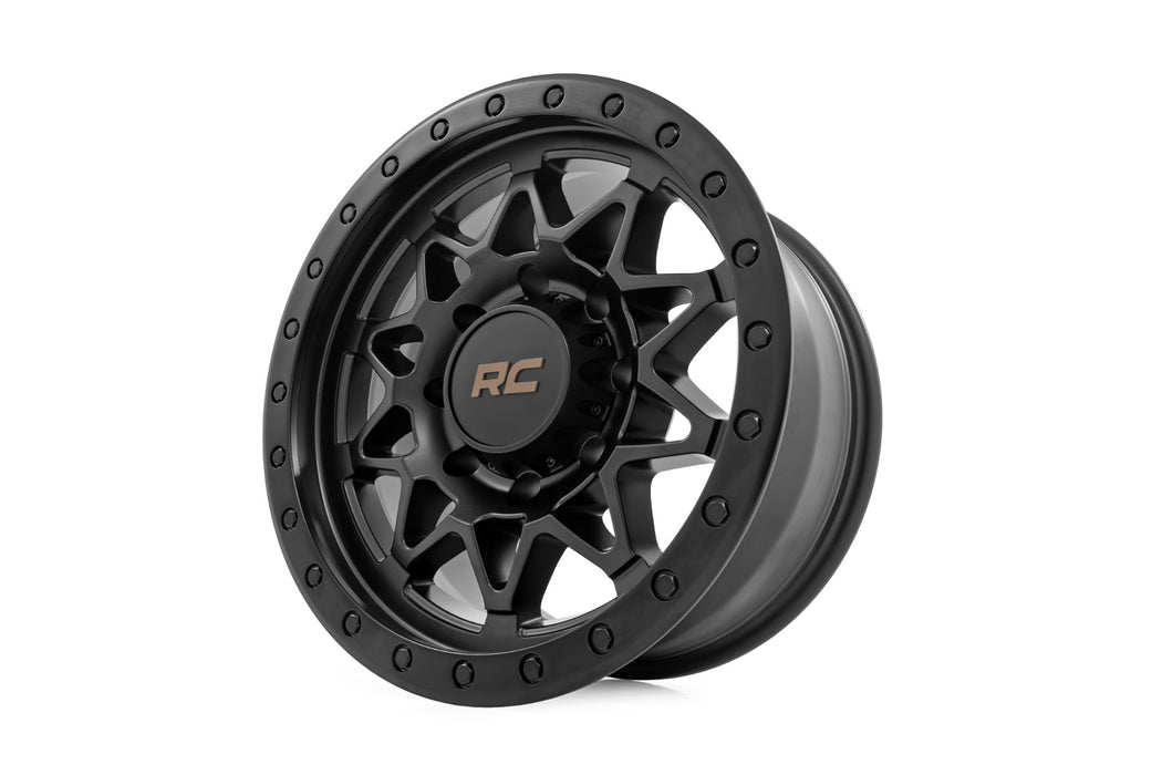Rough Country 78 Series Wheel/Simulated Beadlock/Black/18x9/8x6.5/-12mm, view 3