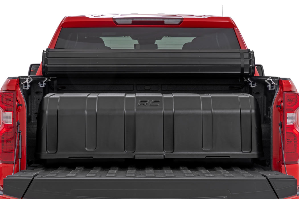 Rough Country Truck Bed Cargo Storage Box - Lid &amp; Box - Easy Access - Full Size 56"