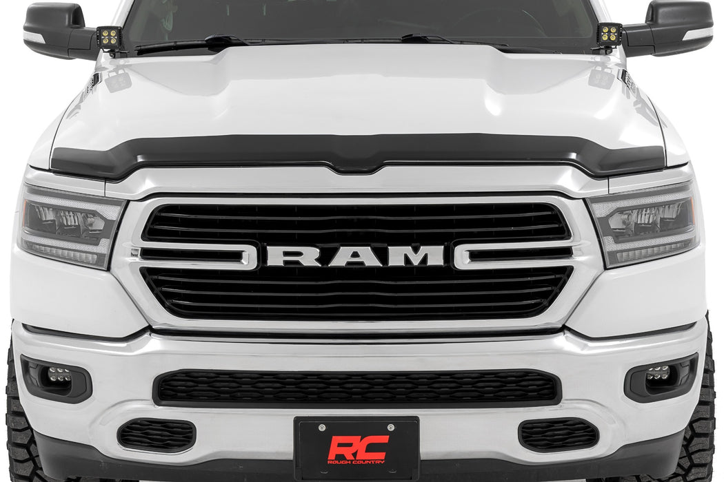 Rough Country Hood Protector - Gloss Black | Ram 1500 2WD/4WD (2019-2025)
