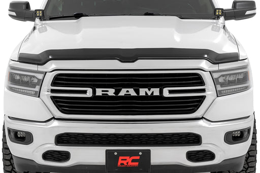 Rough Country Hood Protector, Gloss Black, Ram 1500 2WD/4WD (2019-2025), view 2
