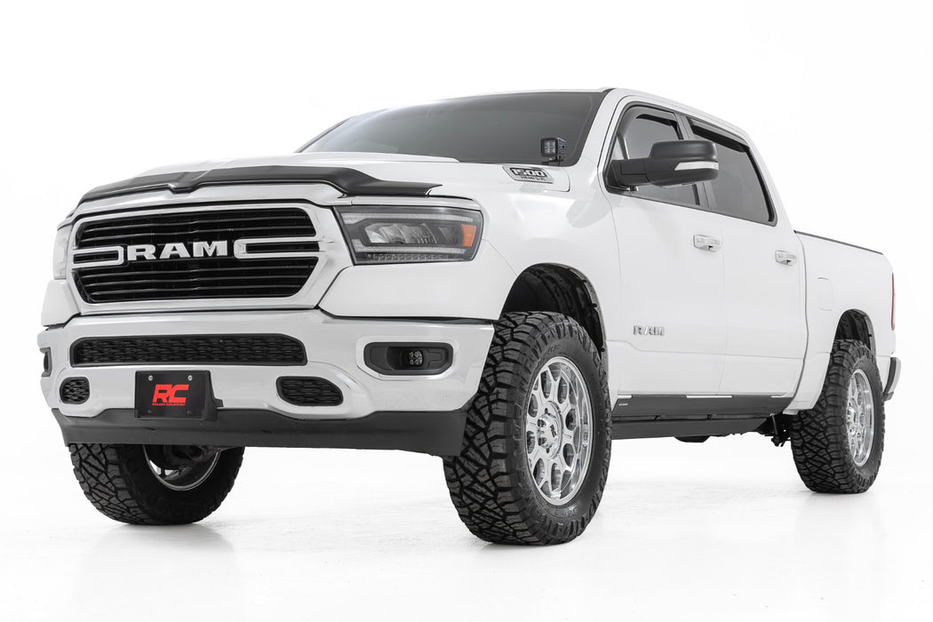 Rough Country LED Fog Light Kit - 3.5 Inch Round Black Series - Amber DRL | Ram 1500 (2019-2024)