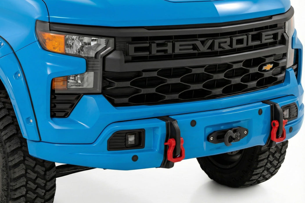 Rough Country Front FXS Bumper - 12000S - GLT Glacier Blue | Chevy Silverado 1500 (23-26)