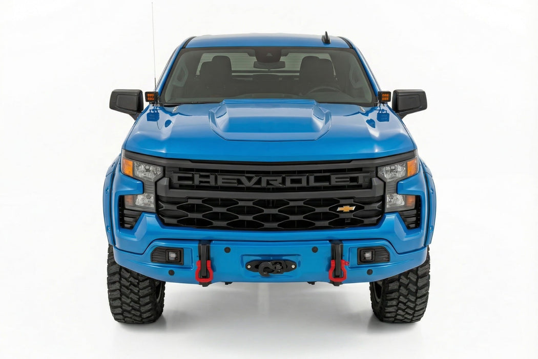 Rough Country Front FXS Bumper - 12000S - GLT Glacier Blue | Chevy Silverado 1500 (23-26)