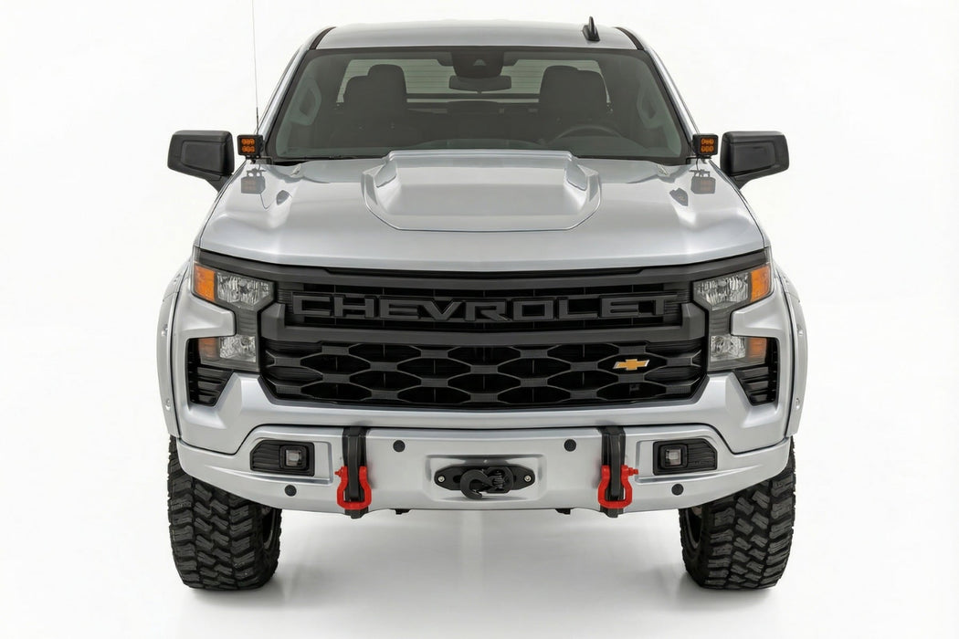 Rough Country Front FXS Bumper - 12000S - GAN Silver Ice Metallic | Chevy Silverado 1500 (23-26)