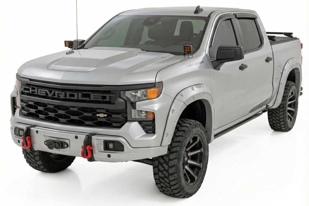 Rough Country Front FXS Bumper, 12000S, GAN Silver Ice Metallic, Chevy Silverado 1500 (2023-2026)