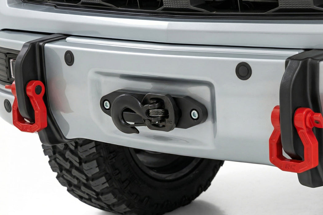 Rough Country Front FXS Bumper, 12000S, GAN Silver Ice Metallic, Chevy Silverado 1500 (2023-2026), view 3
