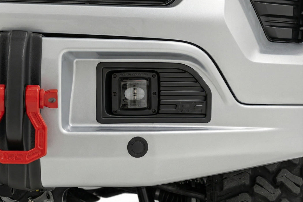 Rough Country Front FXS Bumper, 12000S, GAN Silver Ice Metallic, Chevy Silverado 1500 (2023-2026), view 4