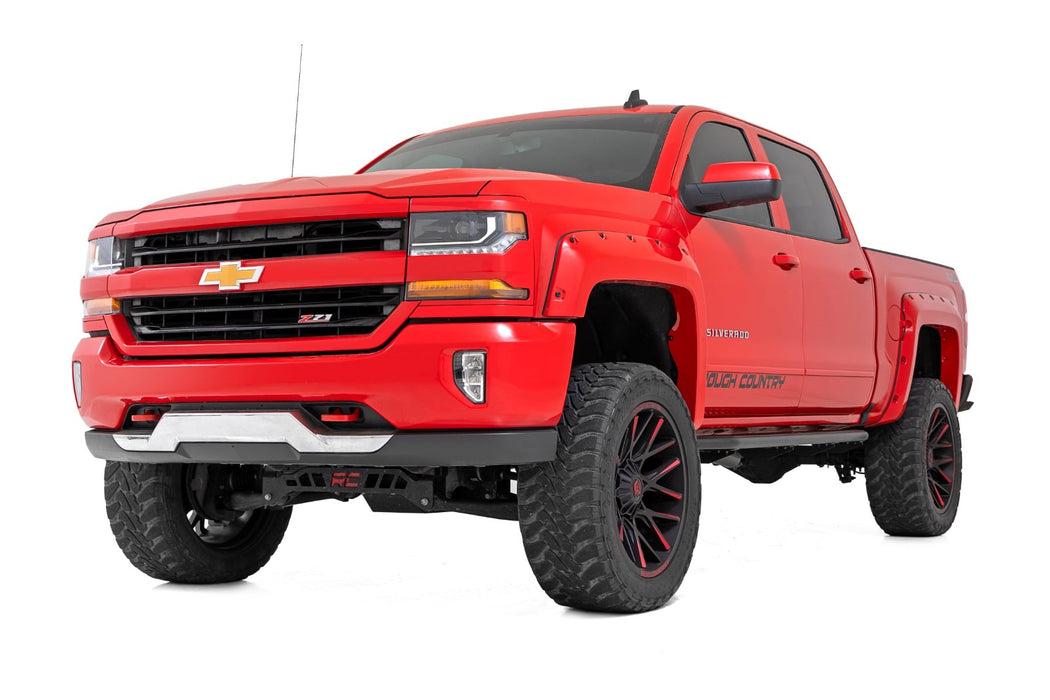 Rough Country OV2 Running Boards - Side Step Bars - Crew Cab | Chevy/GMC 1500/2500HD/3500HD (07-19 &amp; Classic)