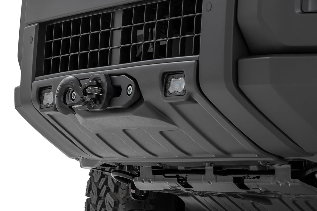 Rough Country FXS Hidden Winch Mount - White SAE - PRO1200S | Toyota Land Cruiser (24-26)
