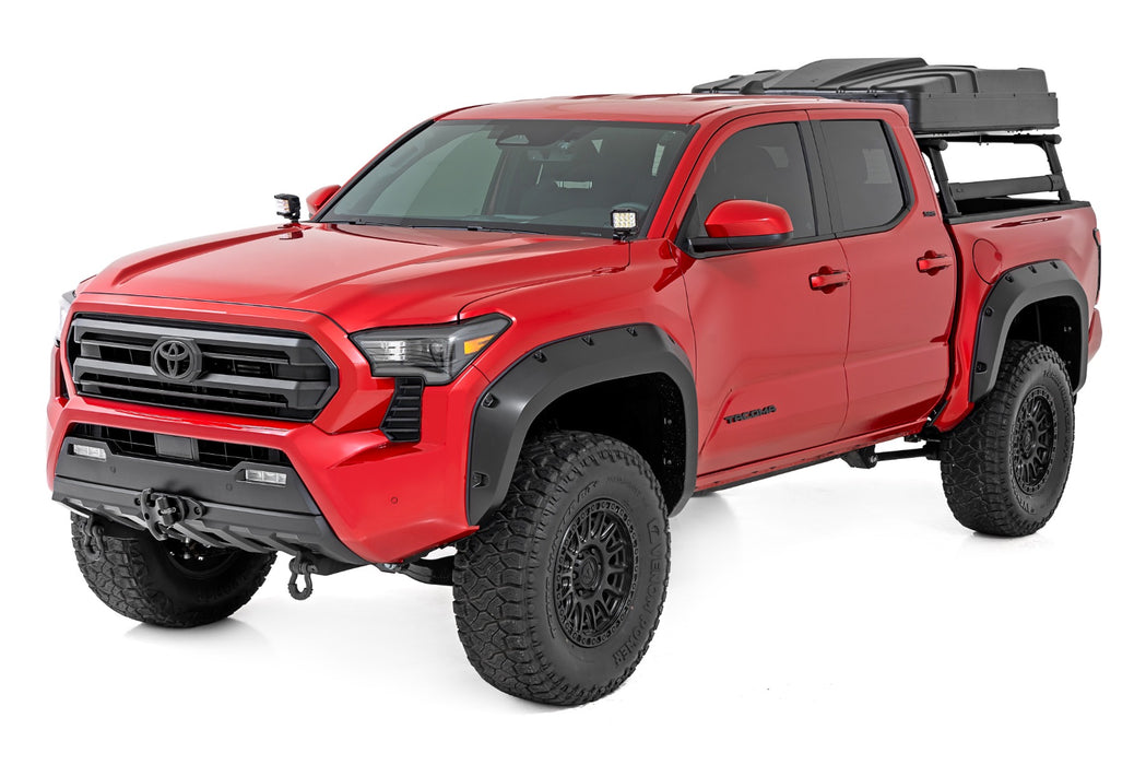 Rough Country Pocket Fender Flares, 8W7 Blue Crush, Toyota Tacoma 2WD/4WD (2024-2025), view 3