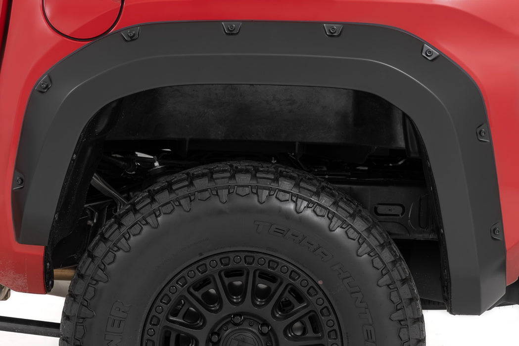 Rough Country Pocket Fender Flares, 8W7 Blue Crush, Toyota Tacoma 2WD/4WD (2024-2025), view 6