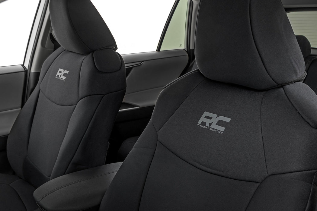 Rough Country Seat Covers - Front &amp; Rear | Toyota Rav4 2WD/4WD (2019-2025)