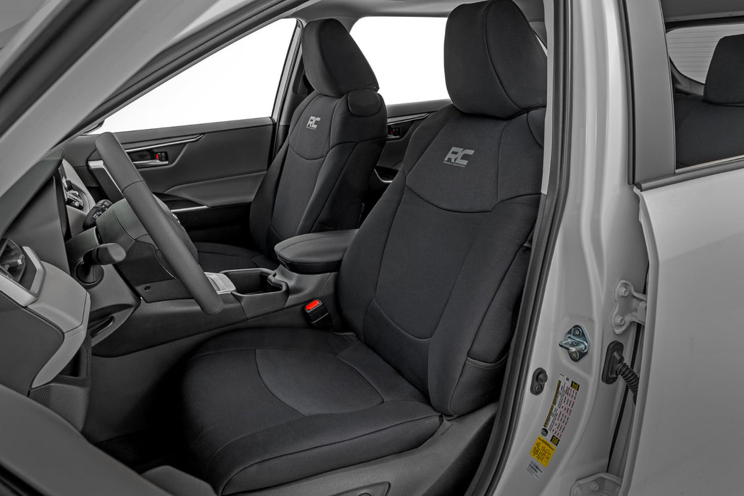 Rough Country Seat Covers - Front &amp; Rear | Toyota Rav4 2WD/4WD (2019-2025)