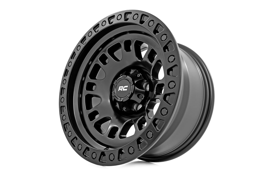 Rough Country 82 Series Wheel/One-Piece/Semi Gloss Black/18x9/5x4.5/0mm, Dodge Ram 1500 (2002-2005), view 3