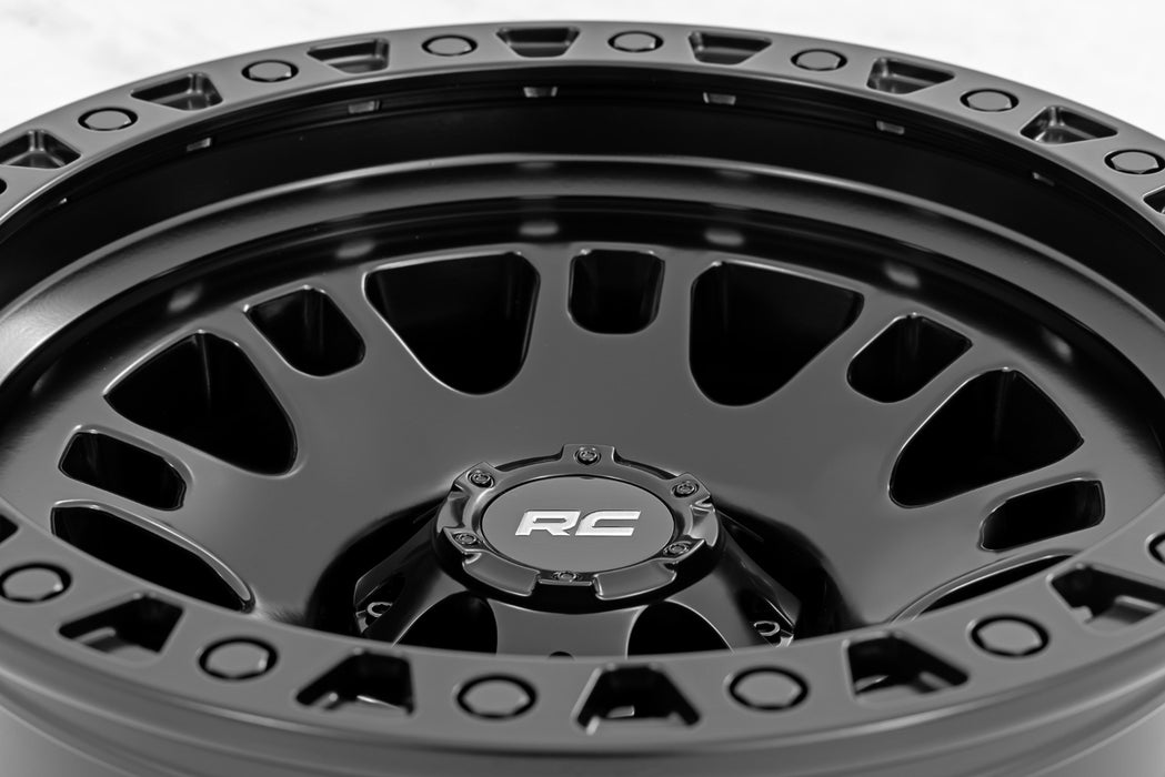 Rough Country 82 Series Wheel/One-Piece/Semi Gloss Black/18x9/5x4.5/0mm, Dodge Ram 1500 (2002-2005), view 6