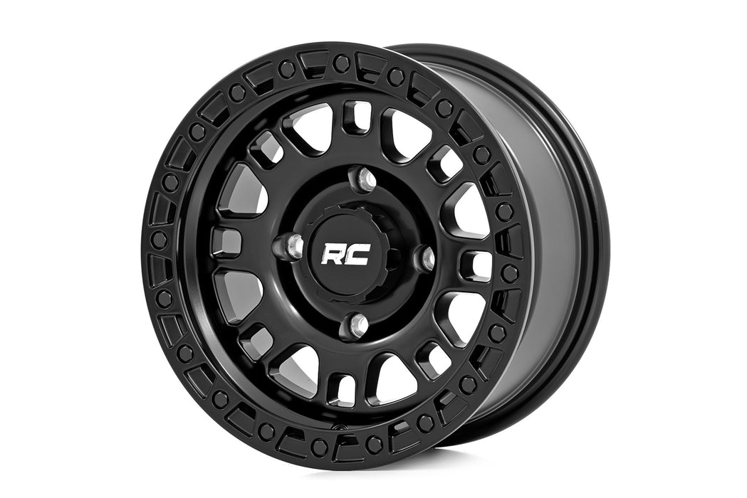 Rough Country 82 Series Wheel / UTV / Semi Gloss Black / 15x7 / 4x156 / +10mm