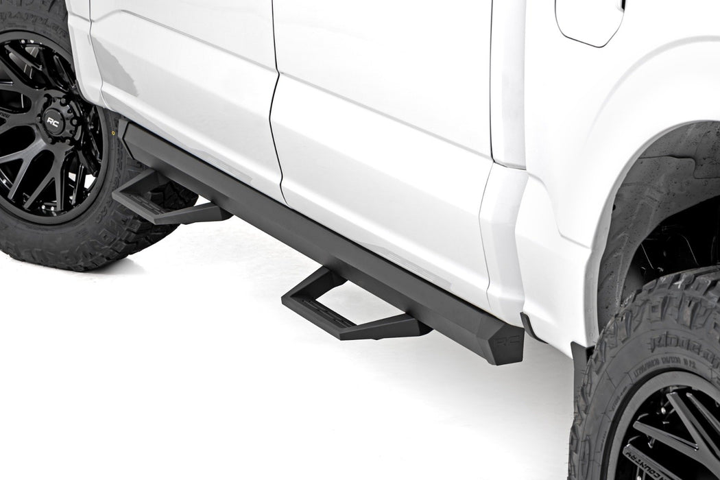 Rough Country SRL2 Adjustable Aluminum Steps | Ford Ranger 2WD/4WD (2019-2025)
