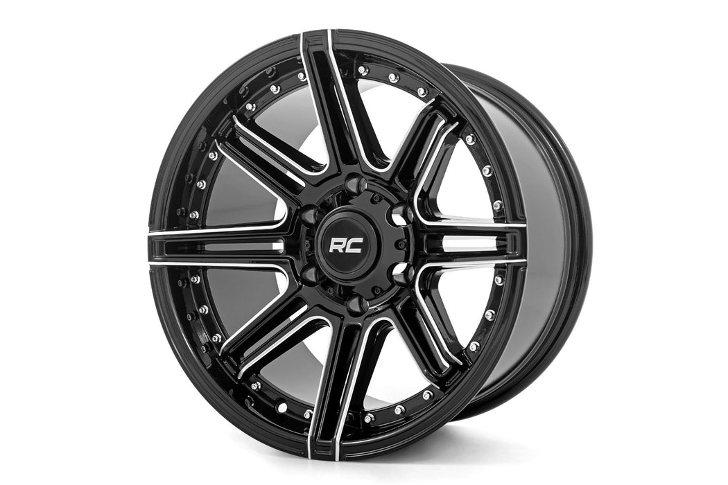 Rough Country 88 Series Wheel/One-Piece/Gloss Black/17x9/6x5.5/+0mm