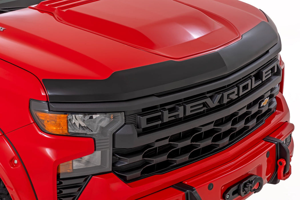Rough Country Hood Protector - Gloss Black | Chevy Silverado 1500 2WD/4WD (2019-2026 &amp; Classic)