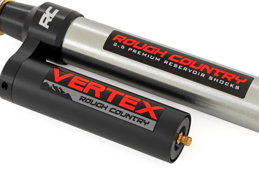 Rough Country Vertex 2.5 Reservoir Rear Shocks, 2-3.5", Toyota Tacoma 4WD (2024-2026), view 3