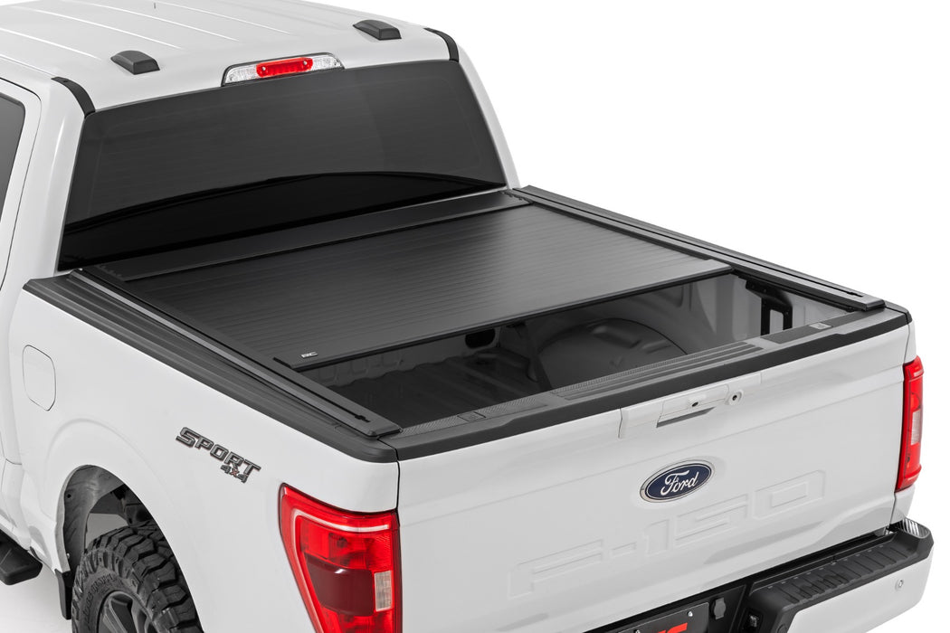Rough Country Manual Retractable Bed Cover, 5'7" Bed, Ford F-150 (2015-2026)/F-150 Lightning (2022-2026), view 2
