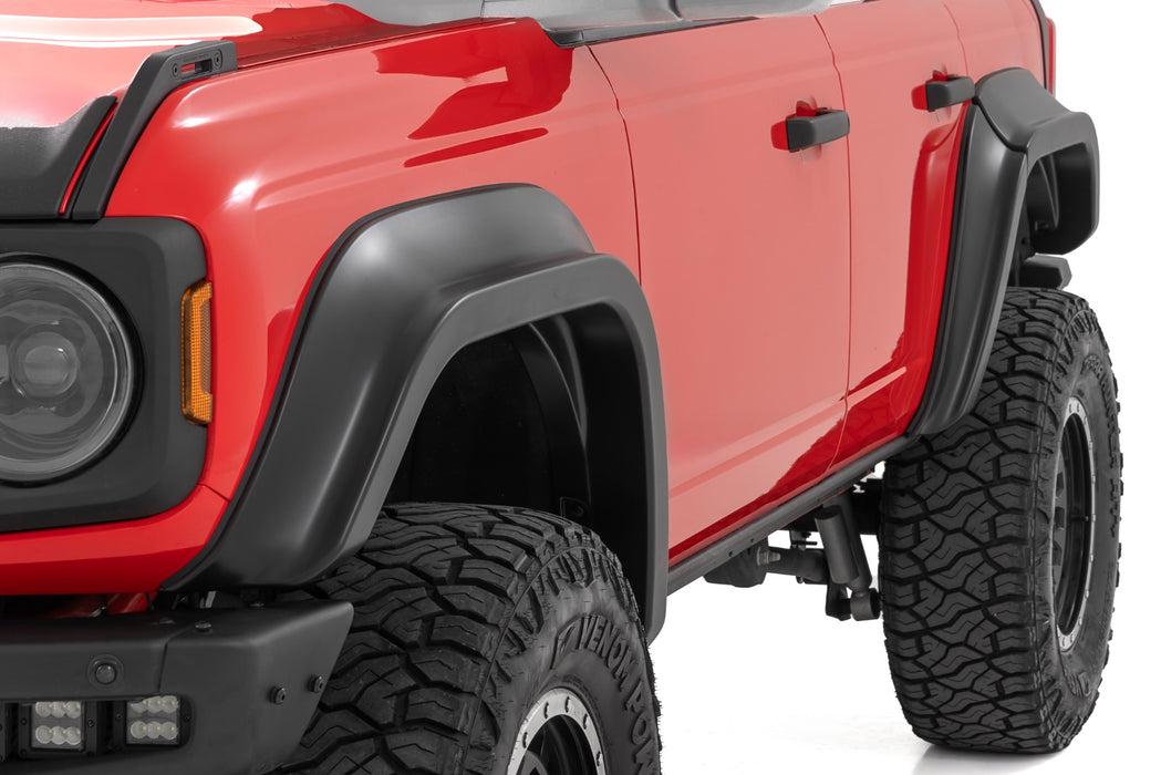 Rough Country Fender Flares - G1 Shadow Black | Ford Bronco 4WD (2021-2025)