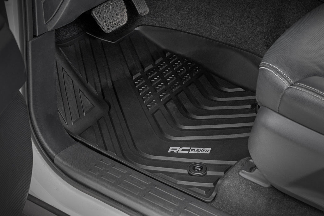 Rough Country Flex-Fit Floor Mats - FR &amp; RR | Toyota Land Cruiser 4WD (2024-2025)