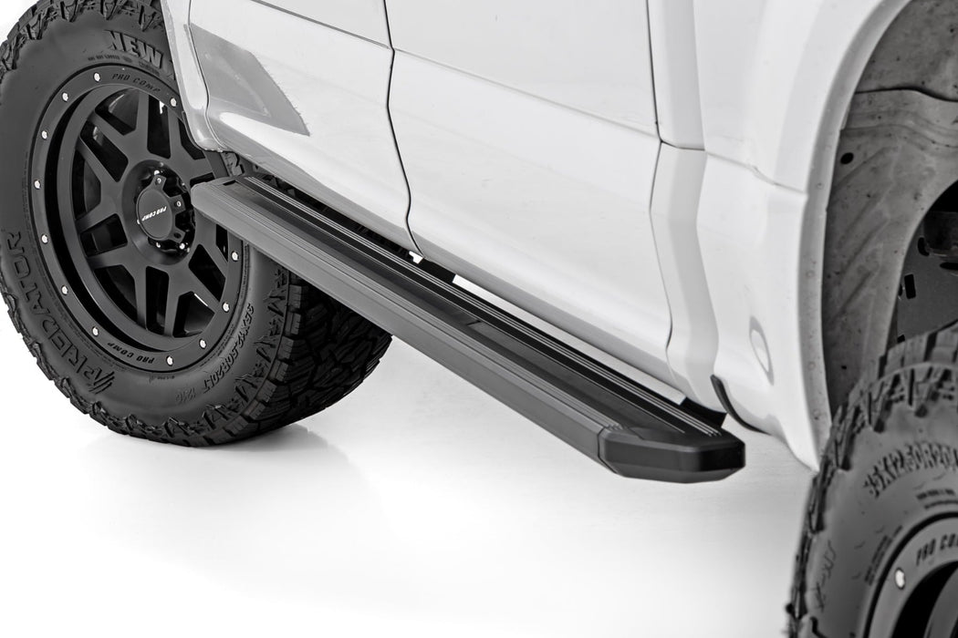 Rough Country Multi-Color LED Running Boards - Crew Cab | Ford F-150/Lightning/F-250/F-350/Raptor (15-25)