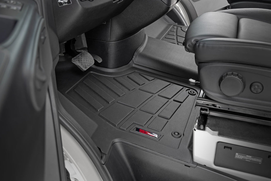 Rough Country Sure-Fit Floor Mats - Front | Mercedes-Benz Sprinter 2500/Sprinter 3500 (19-25)