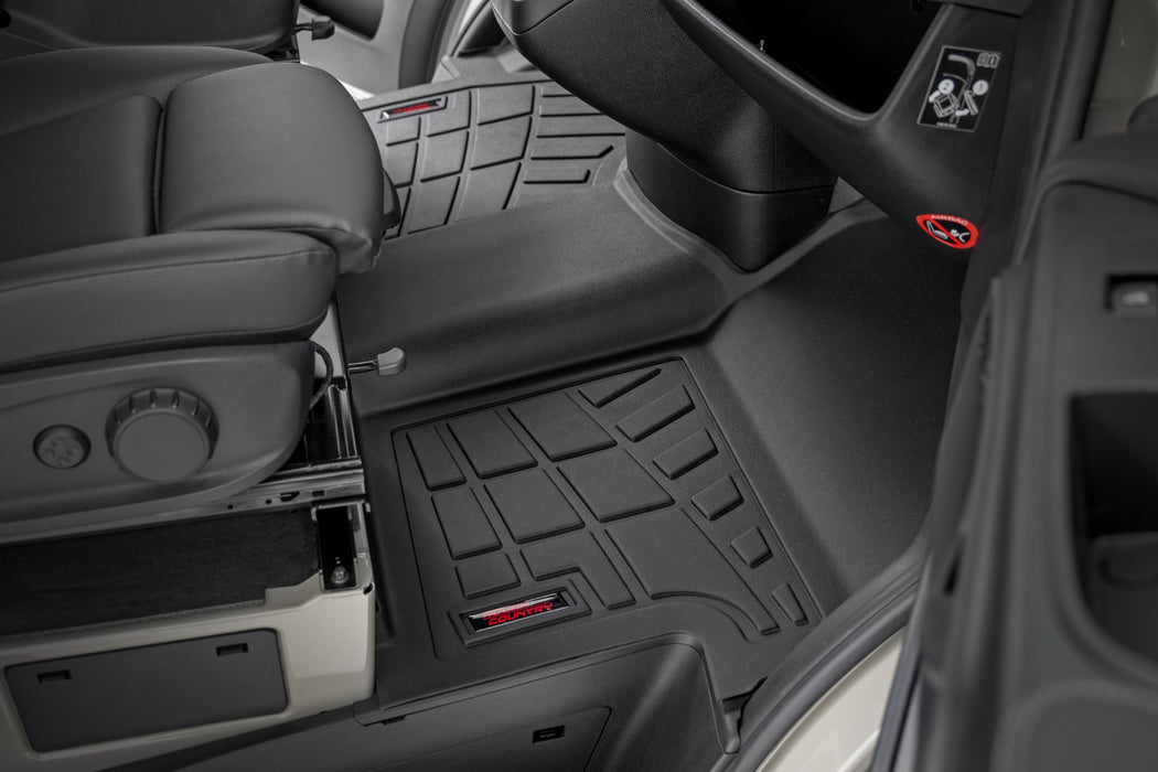 Rough Country Sure-Fit Floor Mats - Front | Mercedes-Benz Sprinter 2500/Sprinter 3500 (19-25)