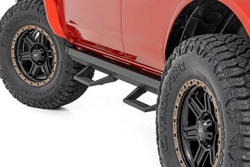 Rough Country SRL2 Adjustable Aluminum Step, 4-Door, Ford Bronco 4WD (2021-2025)