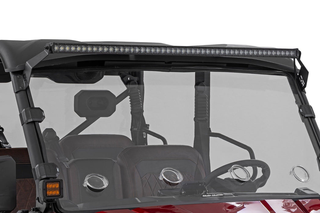 Rough Country LED Light Mount - 50" Black Single Row - CFMOTO UFORCE U10 Pro