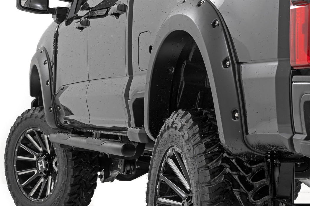 Rough Country Pocket Fender Flares - D1 Stone Gray | Ford F-250/F-350 Super Duty (23-25)