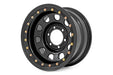 Rough Country Steel Simulated Bead Lock Wheel/Black/17x9/5x5/3.30 Bore/-12