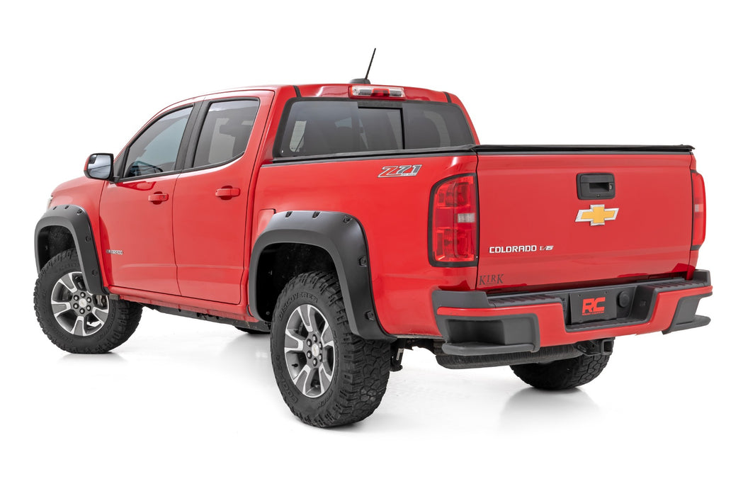 Rough Country Pocket Fender Flares - G9K Satin Steel | Chevy Colorado 2WD/4WD (2015-2022)