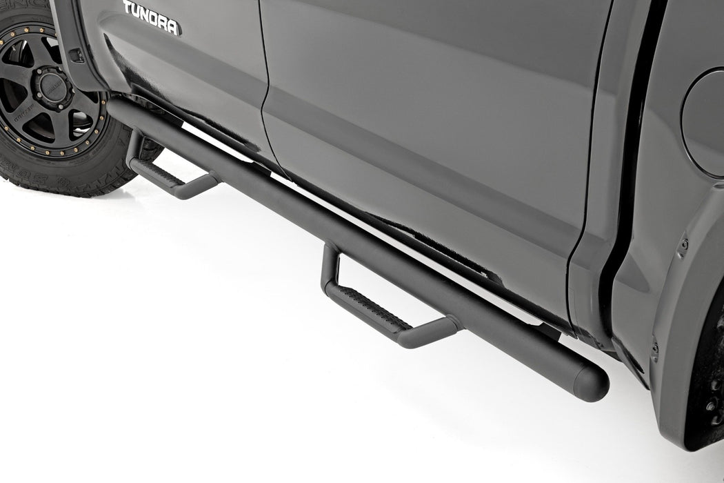 Rough Country Nerf Steps - Cab Length - CrewMax - 5'7" Bed | Toyota Tundra 2WD/4WD (07-21)