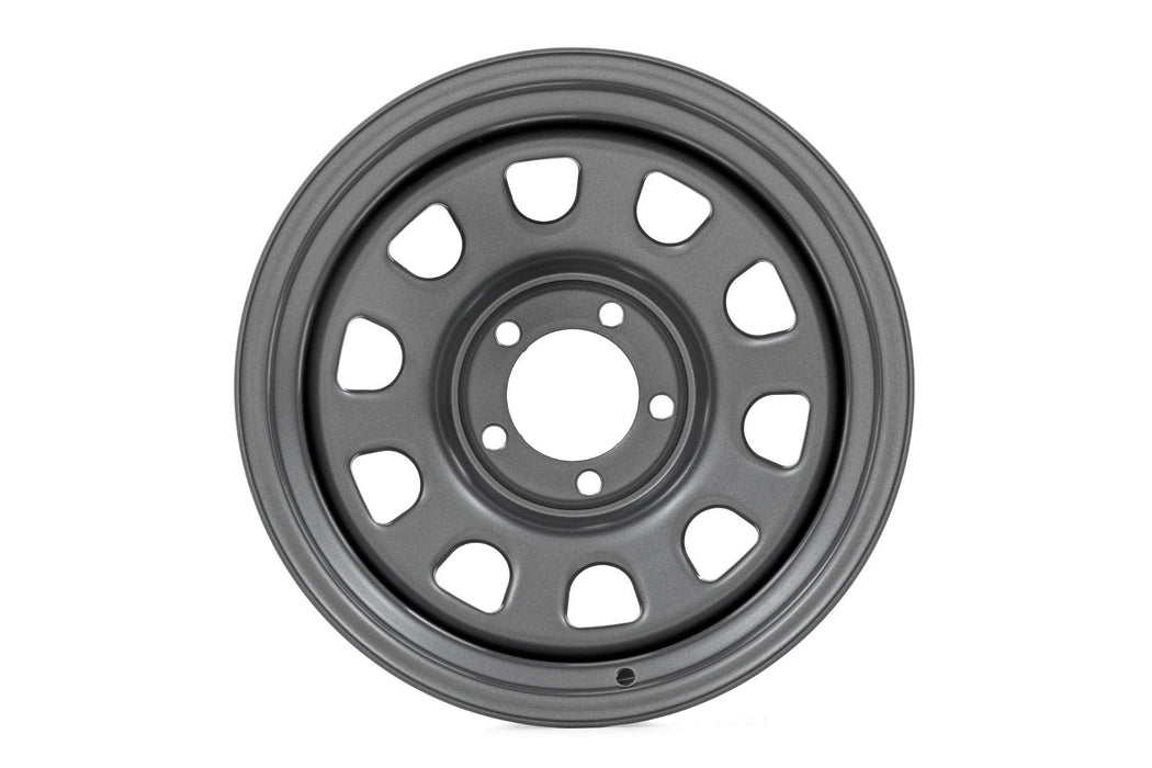 Rough Country Steel Wheel/Gray/15x10/5x4.5/3.30 Bore/-39