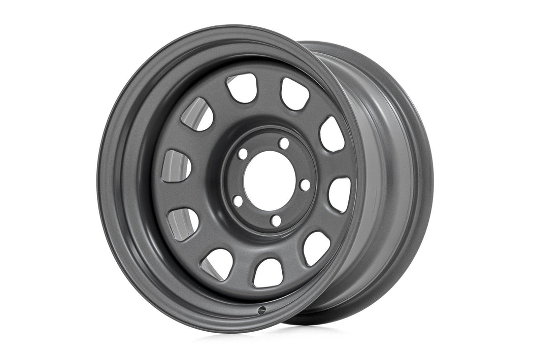Rough Country Steel Wheel/Gray/17x9/5x5/3.30 Bore/-12