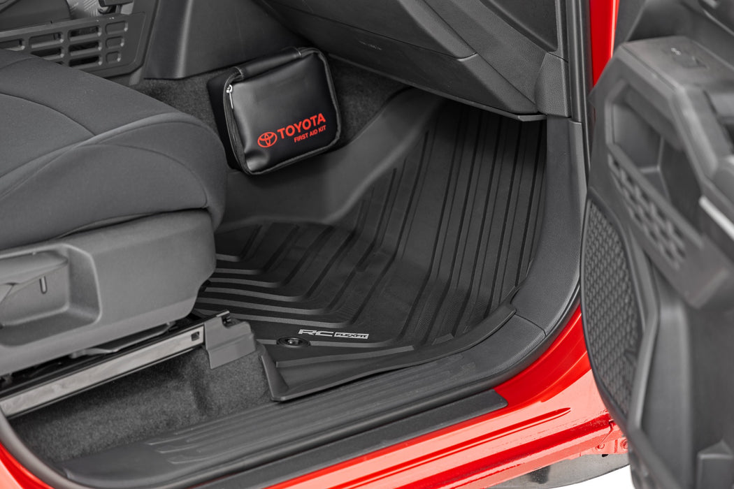 Rough Country Flex-Fit Floor Mats, Front & Rear, Crew, Toyota Tacoma 2WD/4WD (2024), view 3