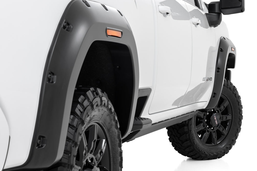 Rough Country Fender Flares, GNO Thunderstorm Gray, GMC Sierra 2500 HD/Sierra 3500 HD (2020-2025)