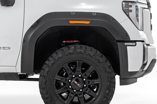 Rough Country Fender Flares, GNO Thunderstorm Gray, GMC Sierra 2500 HD/Sierra 3500 HD (2020-2025), view 2